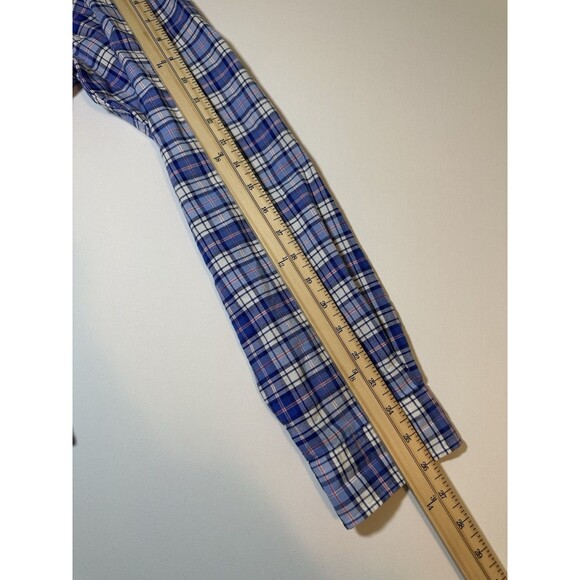 Ralph Lauren Classic Fit Long Sleeve Blue Plaid Button Front Shirt Men's XL‎ - Picture 10 of 11
